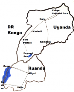 Uganda - Ruanda - DR Kongo