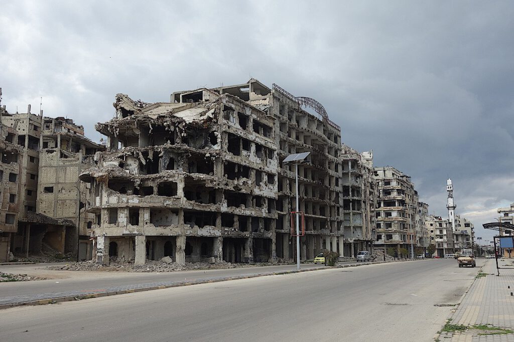 Kriegsruinen-Homs-Syrien