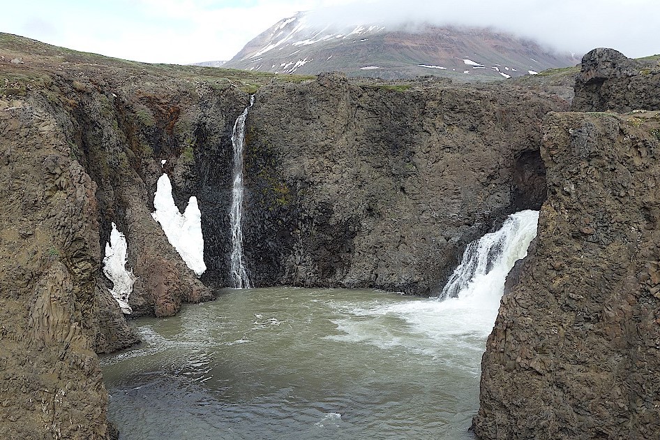 Wasserfall-Diskoinsel-Grönland