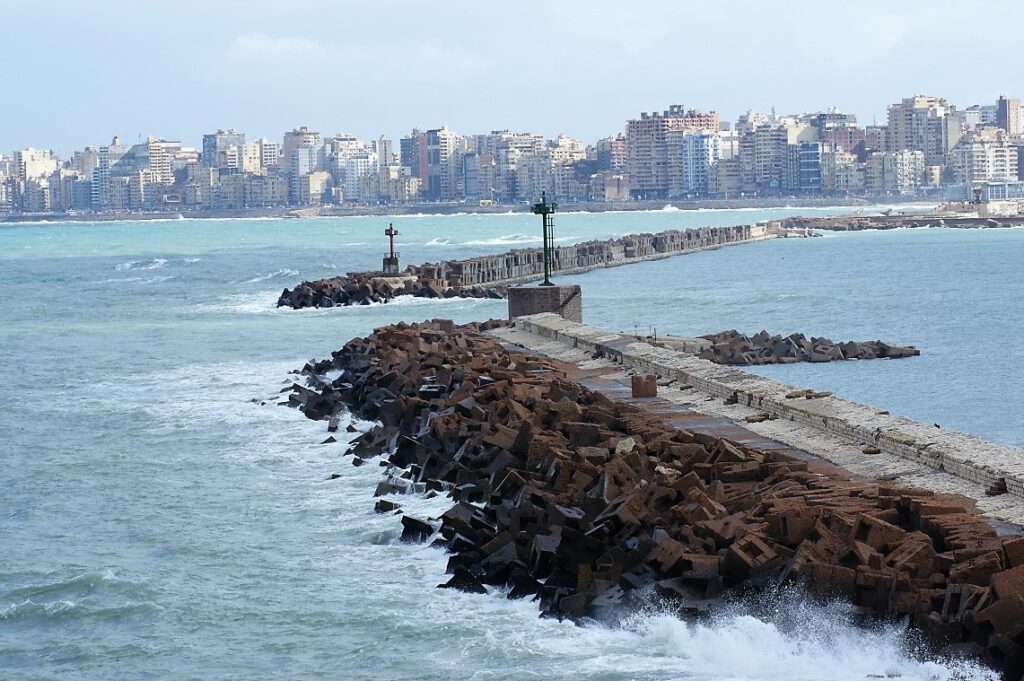 Hafeneinfahrt von Alexandria