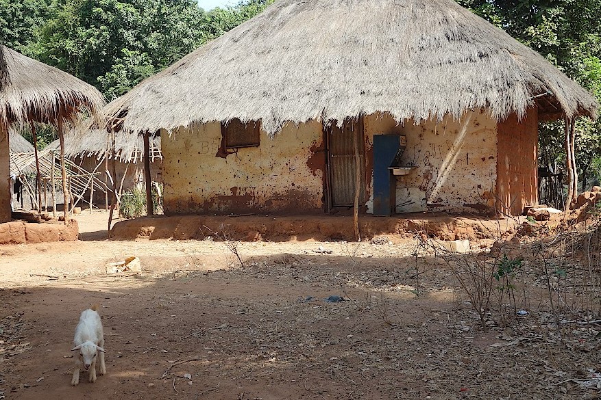 Dorf auf der Insel Roxa in Guinea-Bissau