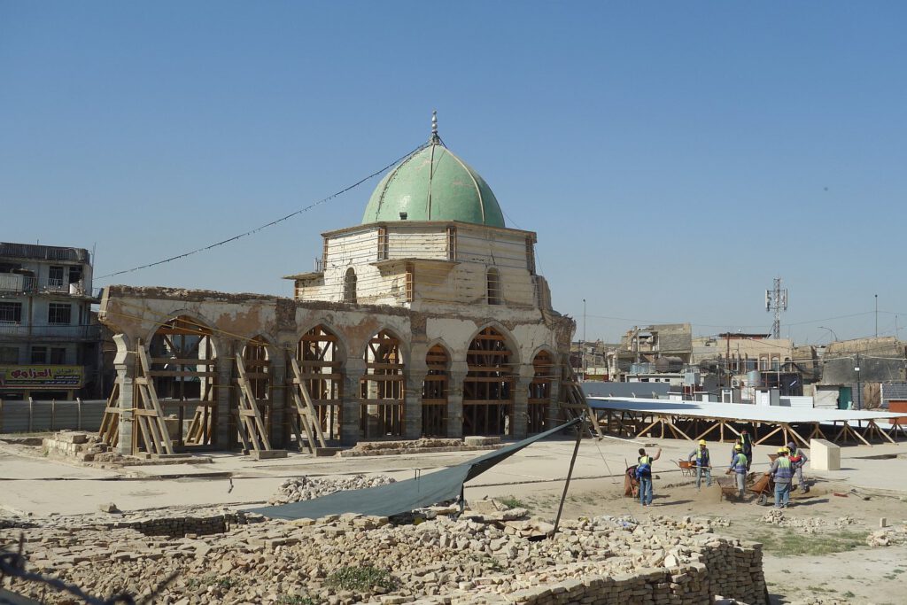 Ruine der Al-Nuri-Moschee im Irak