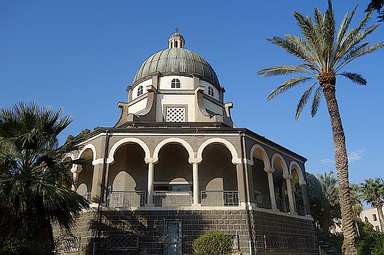 Kapelle auf dem Berg der Seligpreisung in Israel