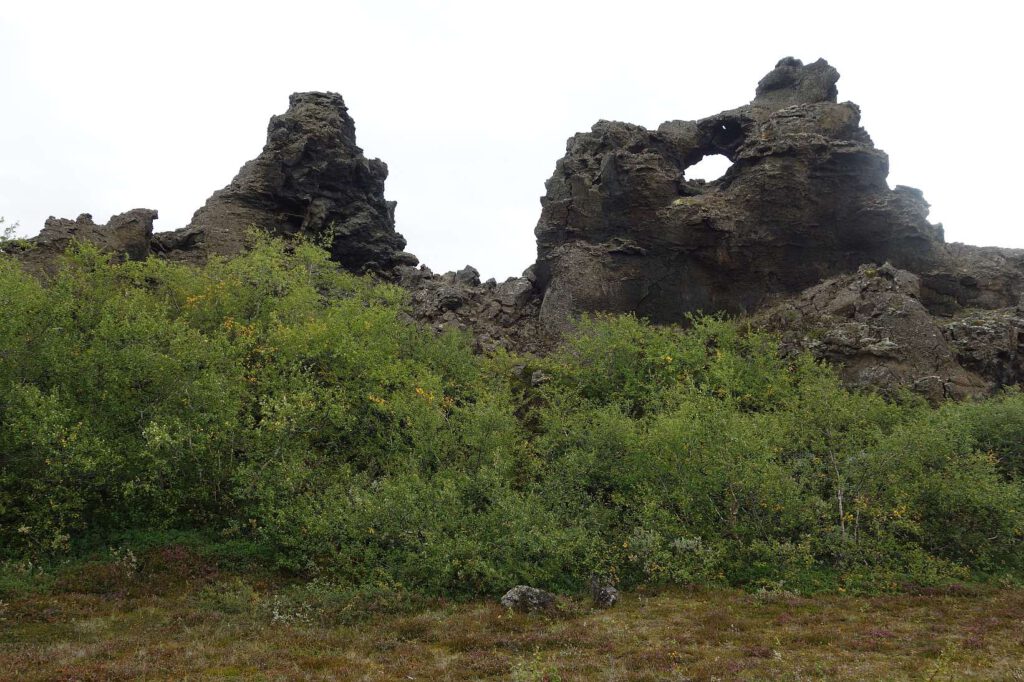 Felsen in Dimmuborgir  auf Island