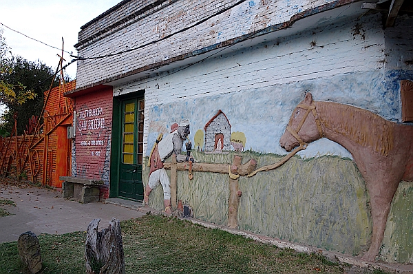 Bunte Hausfassaden in San Gregorio de Polanco in Uruguay