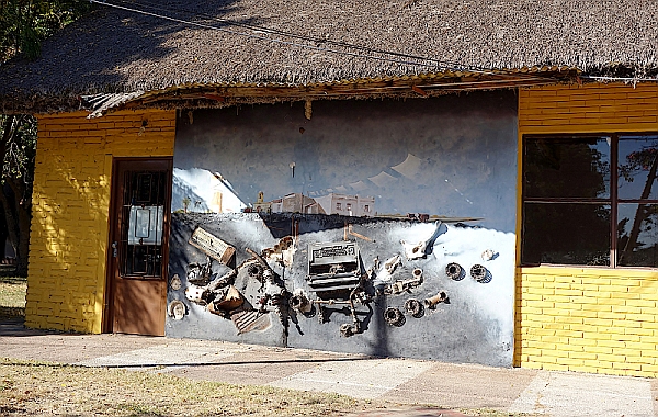 Bunte Hausfassaden in San Gregorio de Polanco in Uruguay
