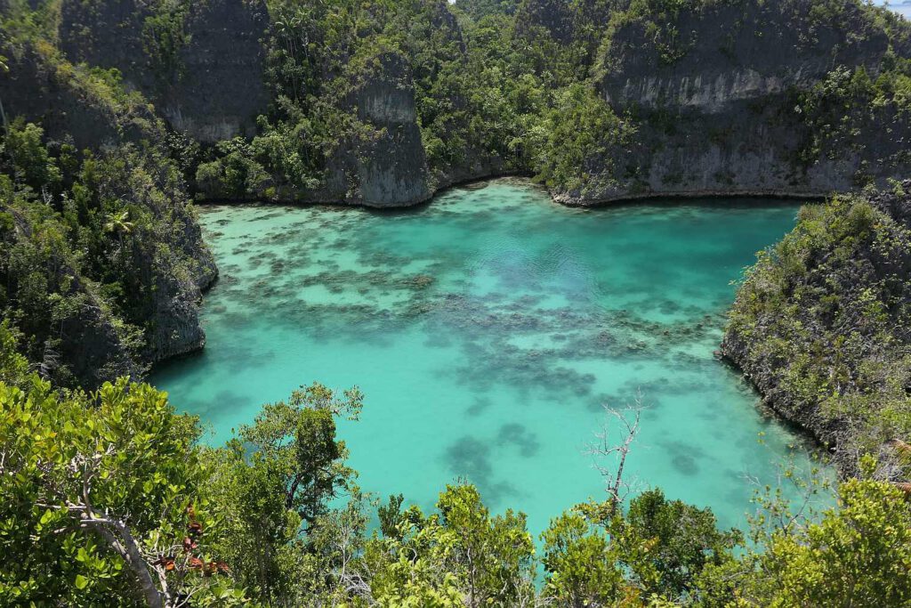 Sternlagune in Piaynema, Raja Ampat, Indonesien