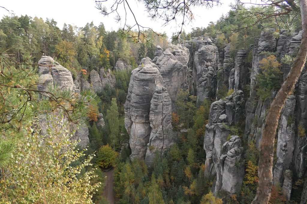 Prachauer Felsen im böhmischen Paradies in Tschechien