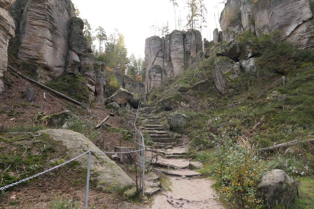 Prachauer Felsen im böhmischen Paradies in Tschechien