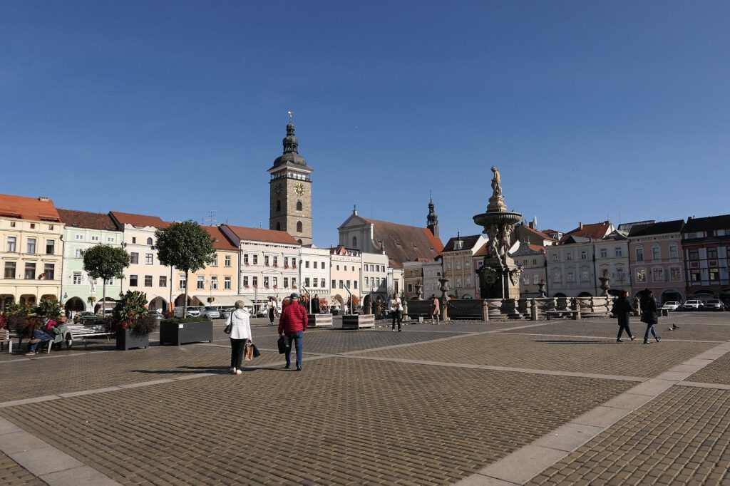 Premysl-Otakar-II.-Platz in Budweis