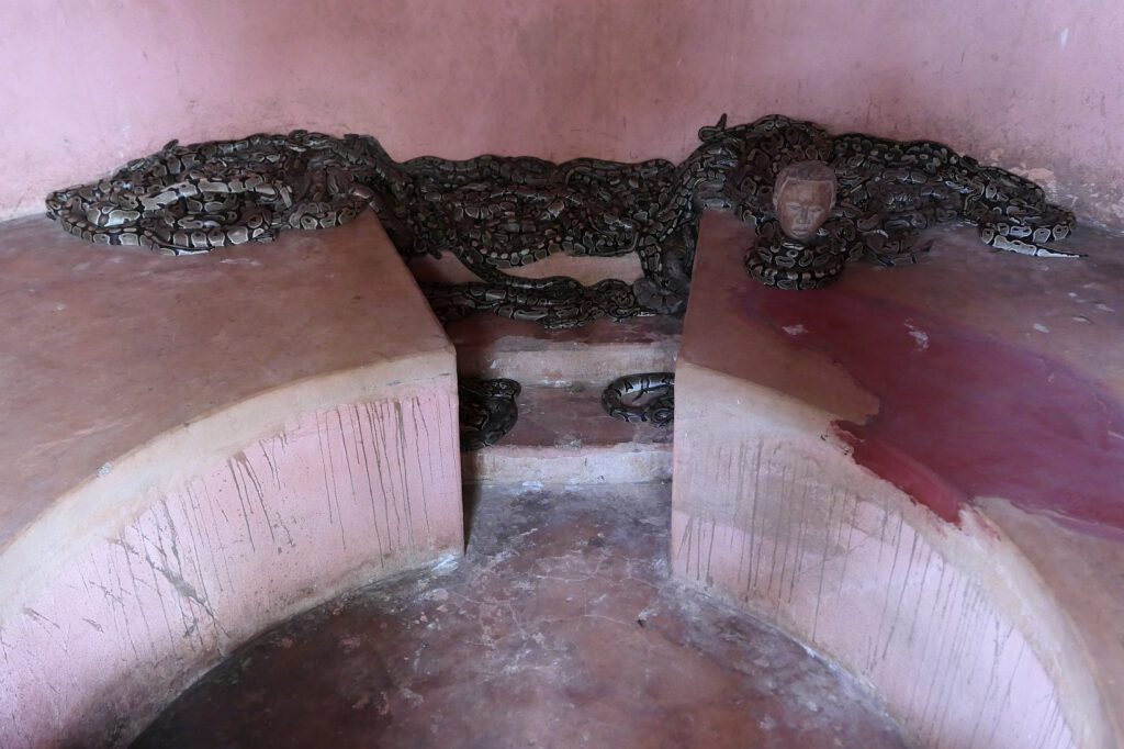 Python-Tempel in Ouidah in Benin