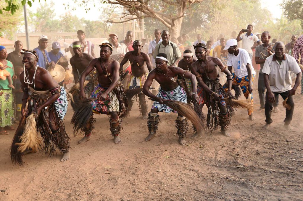 Feuertanz der Bassar in Togo