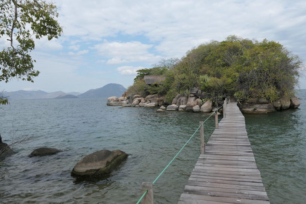 Chalet auf Mumbo Island, Malawi