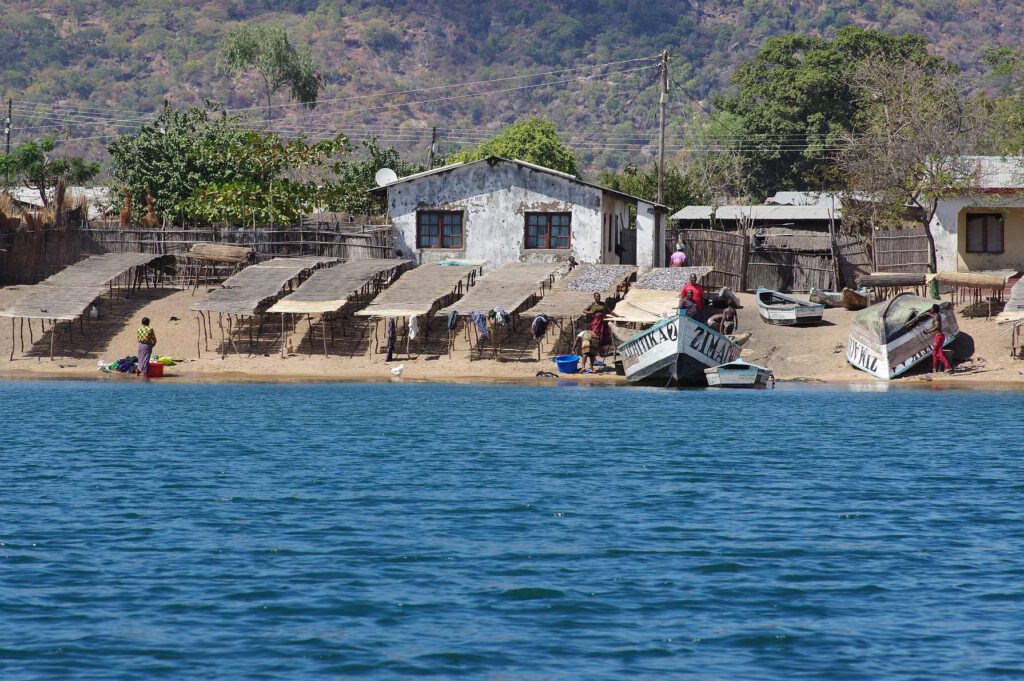 Fischerdorf Cape MacLear in Malawi