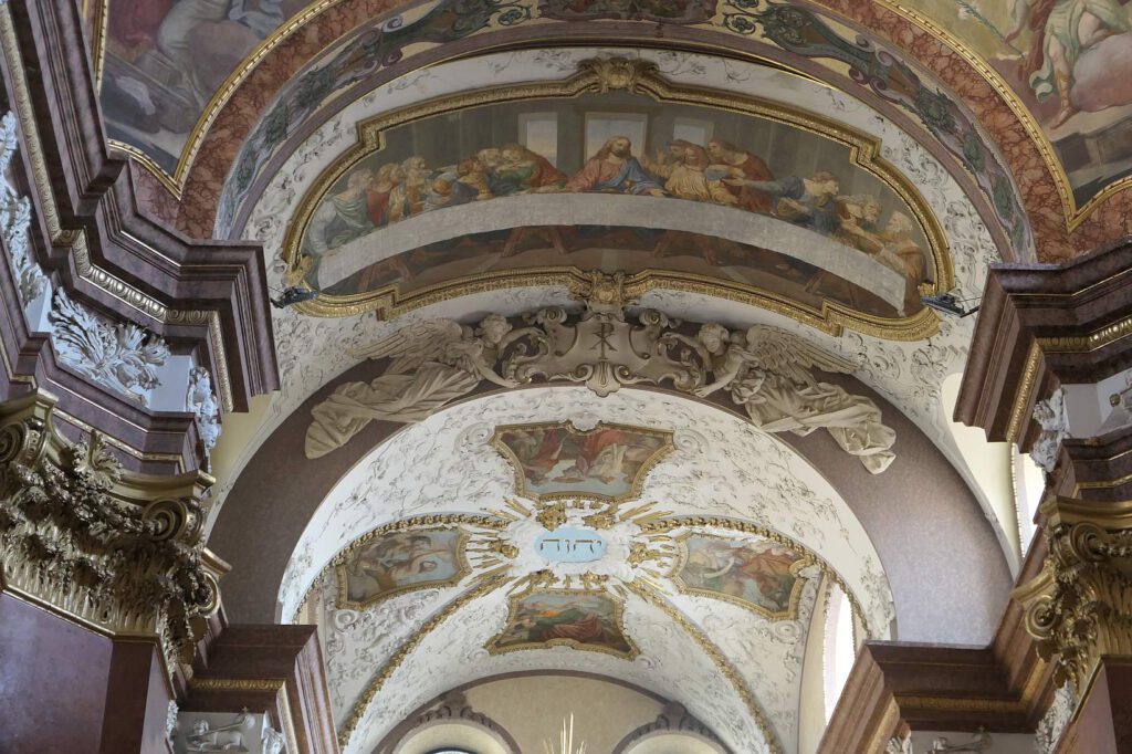 Kopie von da Vincis Abendmahl in der St.-Michaels-Kirche in Olmütz, Maehren