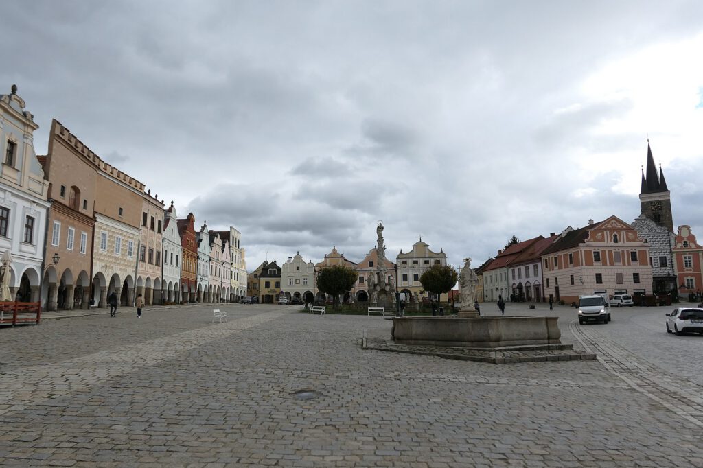 Marktplatz in Teltsch, Maehren