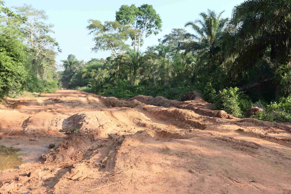 Nationalstrasse von Gbadolite nach Gemena