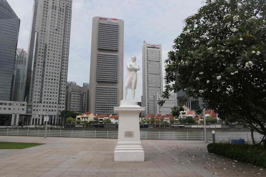Denkmal von Thomas Stamford Raffles in -singapur
