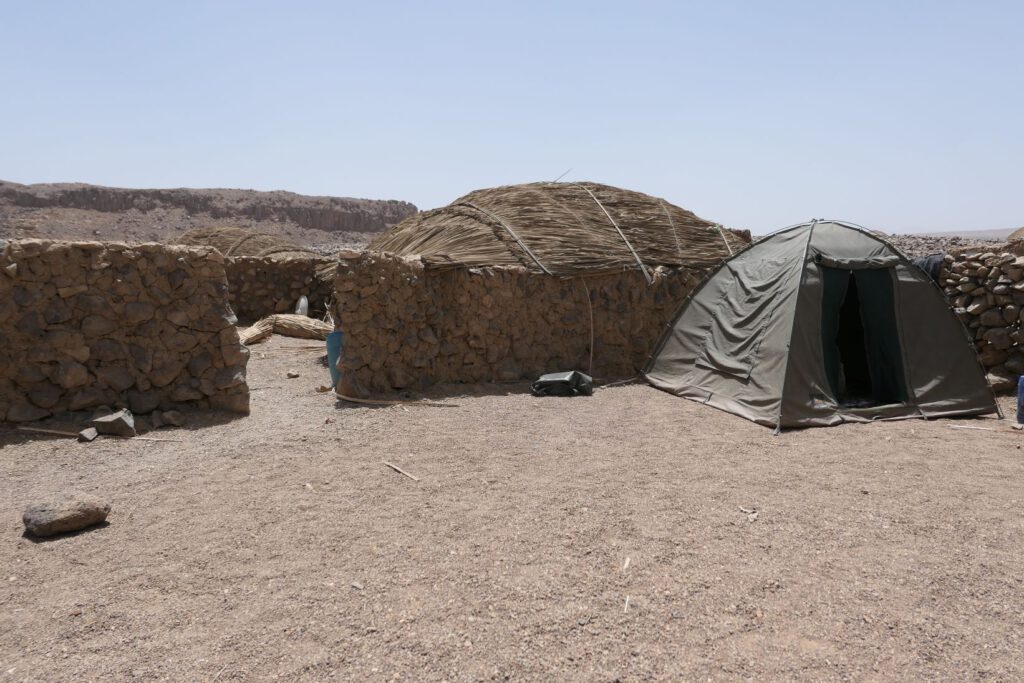 Gästehaus in der Oase Yebbi Bou im Tibesti im Tschad